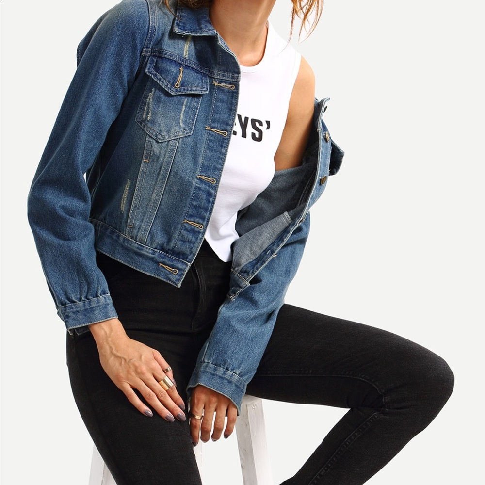 Lightweight Fall/Spring Jean Jacket New - Picture 1 of 3
